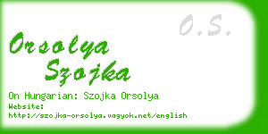 orsolya szojka business card